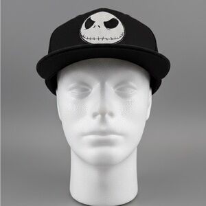 Jack Skellington Black Trucker Hat Goth Emo Y2K Style Snapback